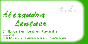 alexandra lentner business card